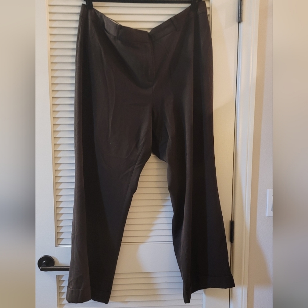 Lane Bryant - (Plus-Size) Chocolate Brown Wide-Leg Pants